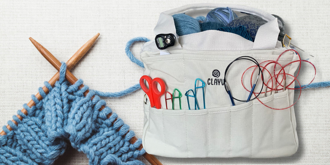 Hobbyväska med allt du behöver till ditt stickprojekt