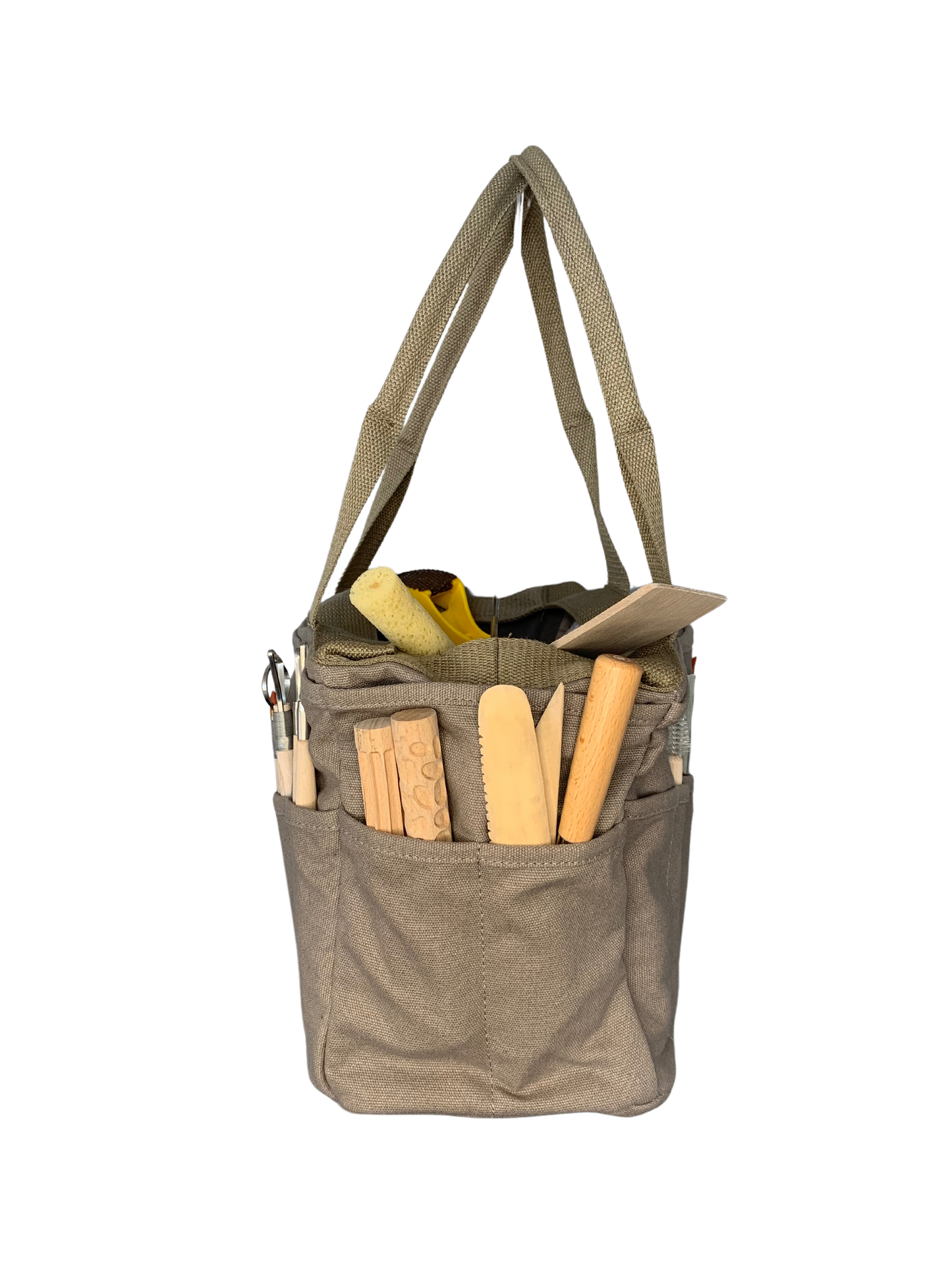 CLAYU tool tote - slate brown