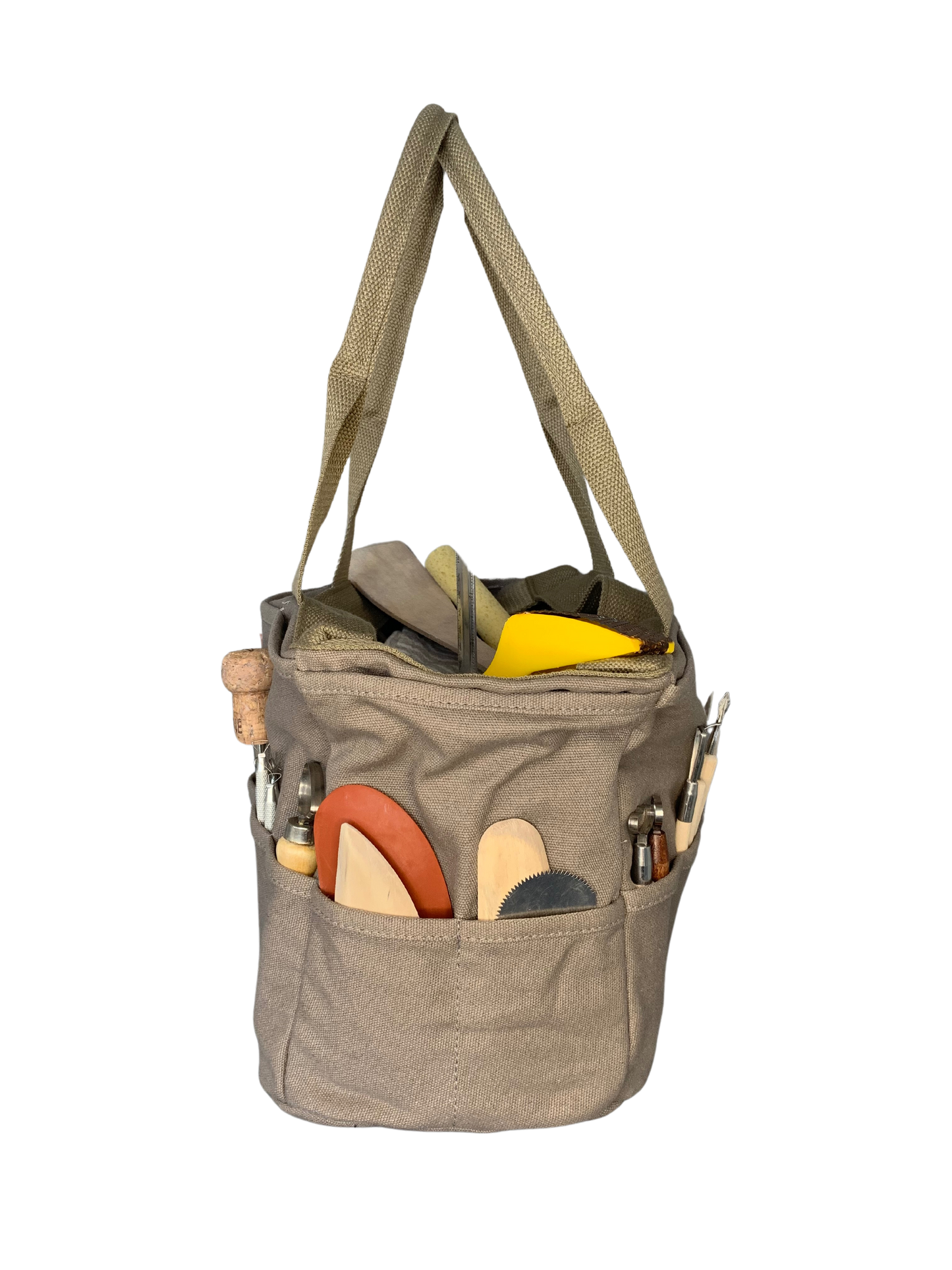 CLAYU tool tote - slate brown