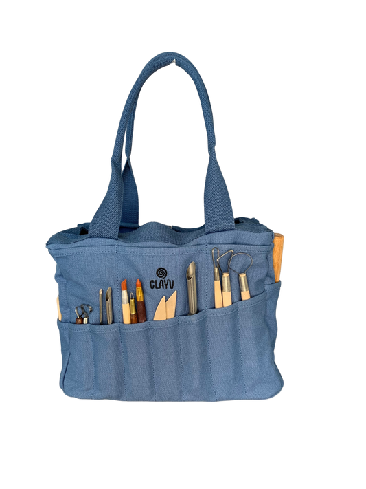 CLAYU tool tote - sky blue