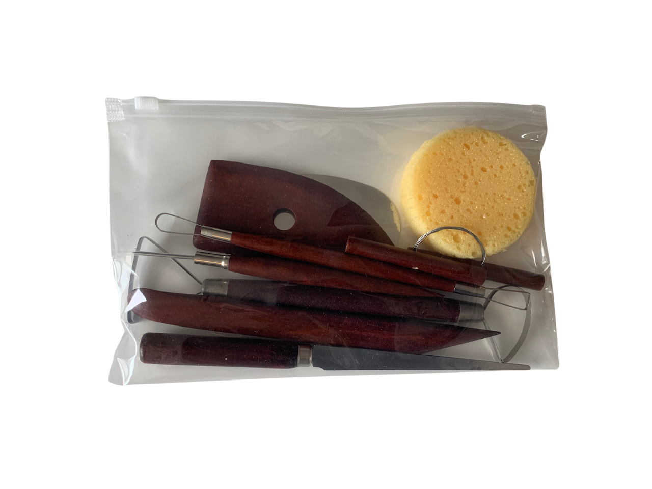 CLAYU pottery tool kit - dark wood